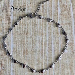 Heart Charm Anklet Bracelet
